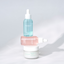 Korean28 Glass Skin Bundle stacked vertically: hyaluronic acid serum, niacinamide peach serum, and blemish cream with soft natural lighting.