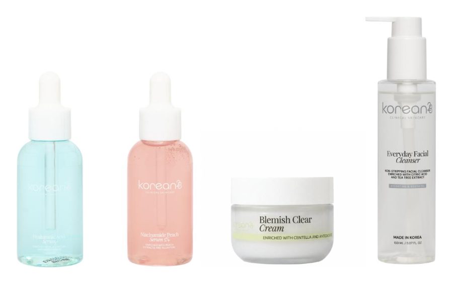 De vier producten van de Glass Skin Bundle