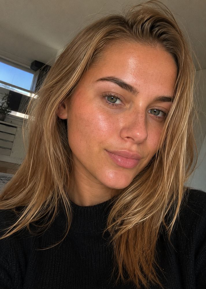 Klant zonder make-up